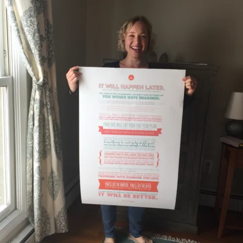 I wrote this in 2011. The photo is from 2016, the day the poster arrived.

It’s 