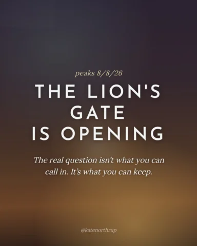 The Lion’s Gate opens around 8/8, and everyone’s asking what to call in.

I’m mo