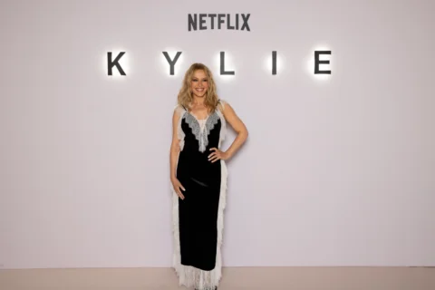 Kylie Minogue looked radiant at the premiere of her upcoming Netflix documentary