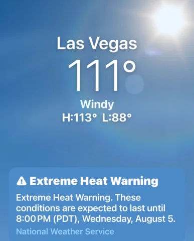 Living in Vegas is not for the Weak!