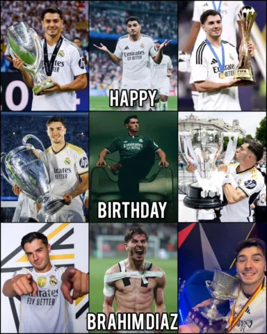 HAPPY 27TH BIRTHDAY TO BRAHIM DIAZ! 🤍🎂

🏟️ 163 APPEARANCES 
⚽ 22 GOALS 
🏆 1x