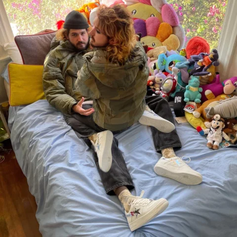 @Goat sent me these super exclusive Bapestas so me and my girlfriend (who is rea