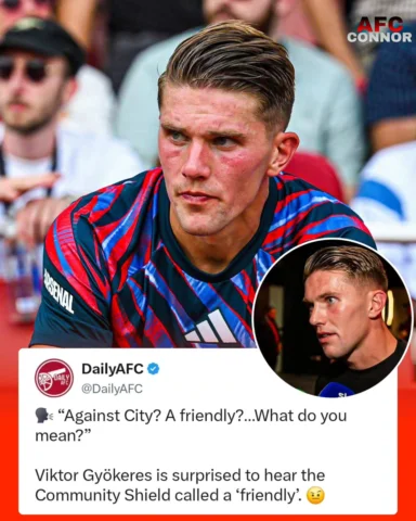 Viktor Gyokeres' Response To This Interviewer Claiming That The Community Shield