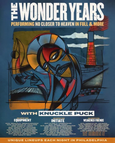 We’ll be celebrating ten years of No Closer to Heaven with The Wonder Years acro