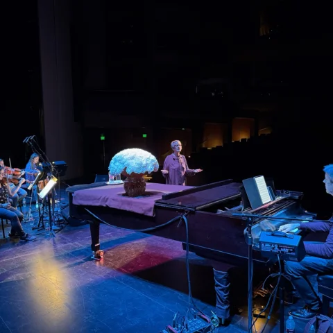 Sound checking today at the wonderful McCallum in Palm Desert! Love this place. 