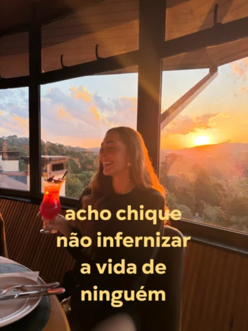 Acho tão chique…