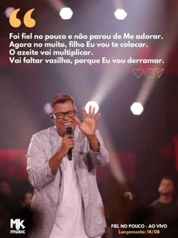Ei, nunca duvide das promessas de Deus! Entregue o que você tem e SEJA FIEL. 

T