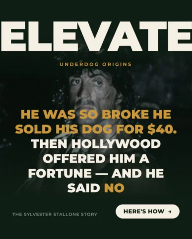 He sold his dog to eat. $40, outside a 7-Eleven.

Weeks later, Hollywood offered