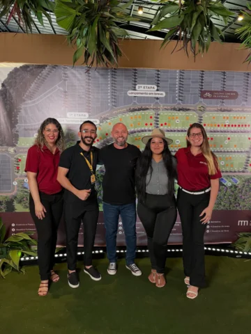 Presente no lançamento Villagio Di Roma com a equipe Aí Achei Imóveis.