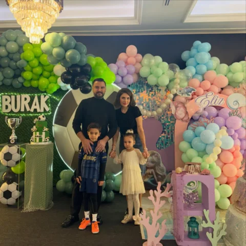 Oğlumuzun ve kızımızın doğum gününü aynı günde kutlarken, bu güzel anıyı bizimle