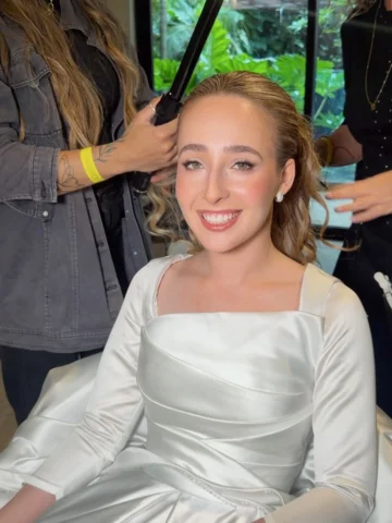 Noiva Camile Chalom.
cabelo @criscalcolari
