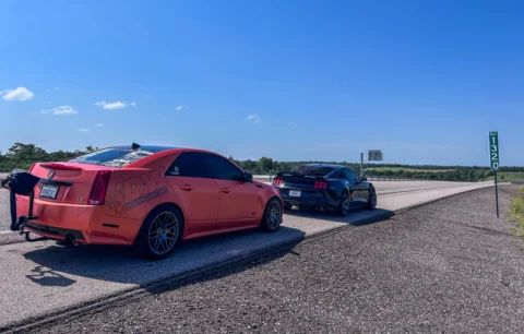 Double trouble 😈 

#ctsv #s550 #s550mustang #mustanggt #cadillacctsv 

@1320vid