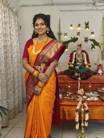 Grateful for a home filled with love, family by my side and Amma’s divine presen