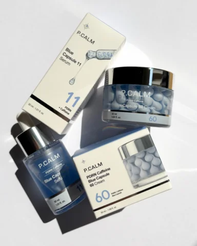 ブルーカプセルでうるおいハリツヤケア🩵

▶︎Blue Capsule Serum
▶︎PDRN Caffeine Blue Capsule Cream
　/