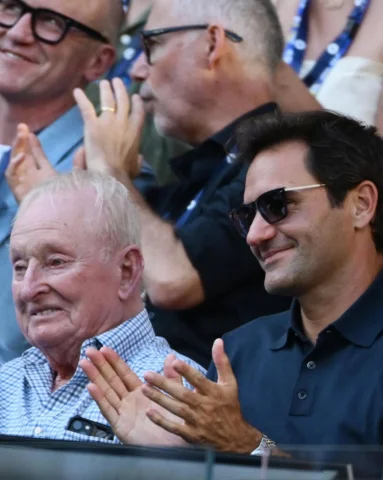 Two absolute greats together at the @AustralianOpen ❤️
 
#AustralianOpen