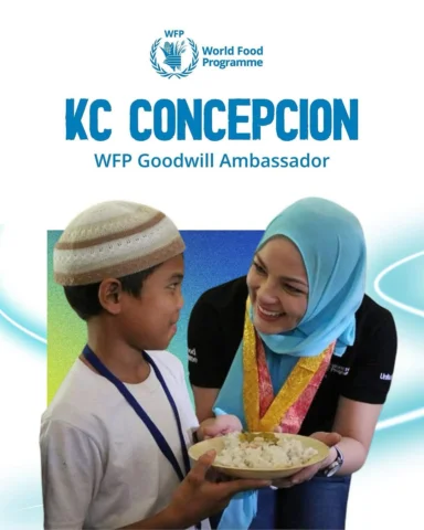 KC for WFP 💙 

@kristinaconcepcion returns as WFP Goodwill Ambassador. 

Welcom