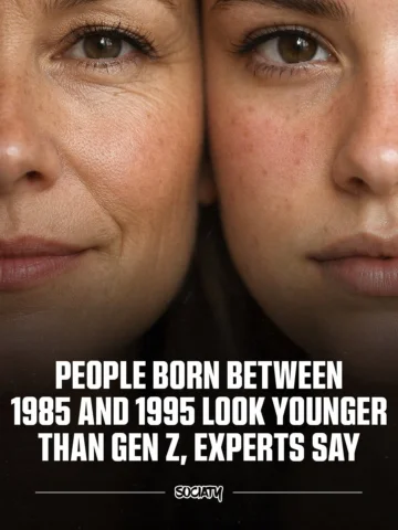People born between 1985 and 1995 are increasingly perceived as looking younger 