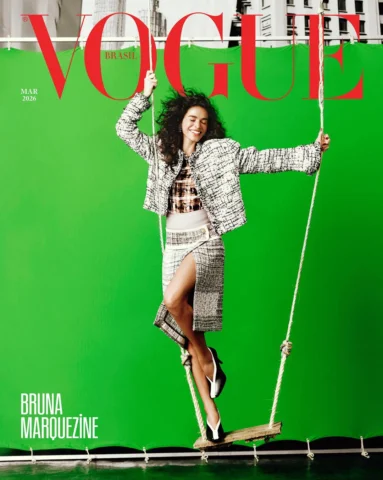 Capa da #VogueMarço, @BrunaMarquezine prova sua versatilidade não só como atriz,