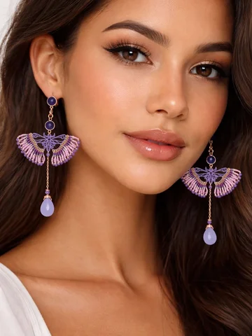 These pretty purple butterflies were a custom order. If you’re interested in a p