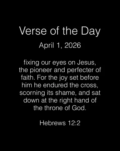 fixing our eyes on Jesus, the pioneer and perfecter of faith. For the joy set be
