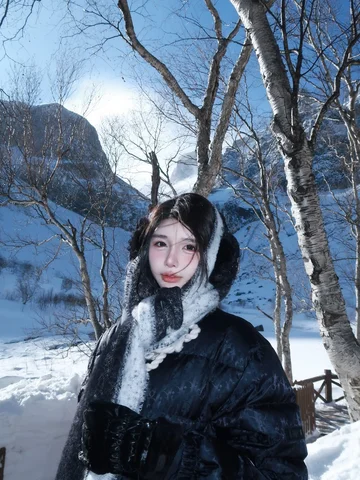 走进画里了❄️🤍