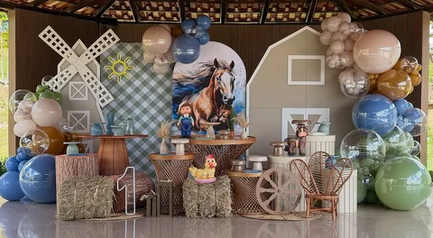 Fazenda do Getúlio !🥰💚

#getulio1aninho #decoracaofazenda #festapersonalizada 