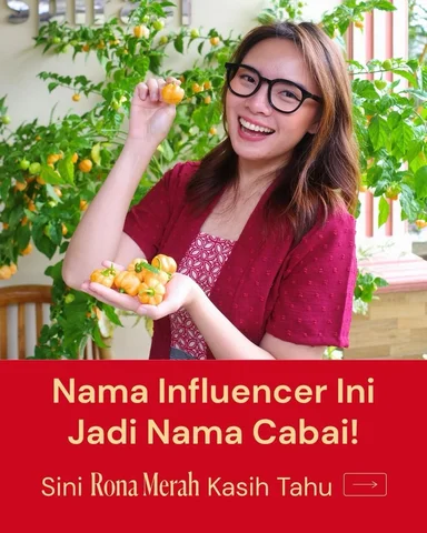 Jadi nama jalan ❌
Jadi nama cabai ✅

@mgdalenaf jadi influencer pertama yang nam