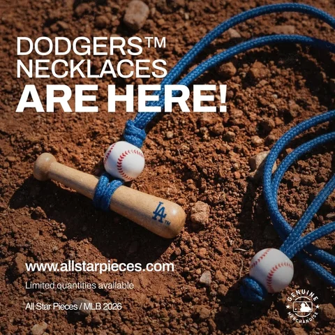 The wait is OVER! Get yours now! 👏

The Los Angeles Dodgers Necklace is officia