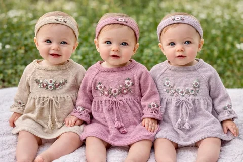 Elbiselerimiz bebeklere çok yakışıyor 🌸🤍🌸. #örgü#elbise#bebekörgü
