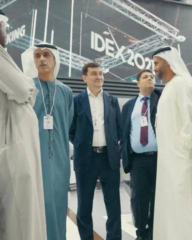 During the tour of 17th edition of IDEX 2025, President His Highness Sheikh Moha