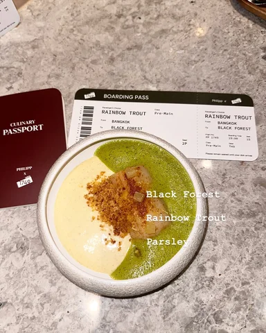 No ticket required for this journey. ✈️🍽️ Table 1749 taking us across borders, 
