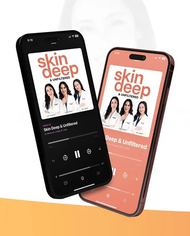 ✨YOUR GO-TO DERM PODCAST IS HERE✨ Skin Deep & Unfiltered — is officially LIVE! �