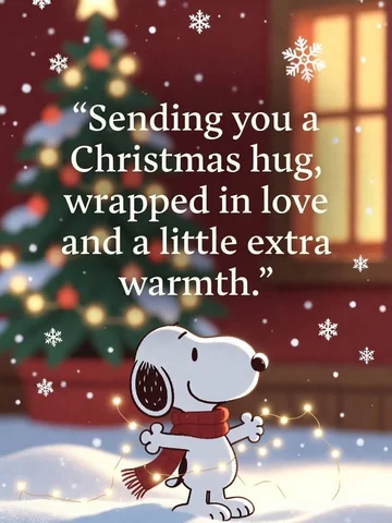 Sending you a Christmas hug 🤗 🎄🎅❄️☃️
- If you love Snoopy, please visit Snoop