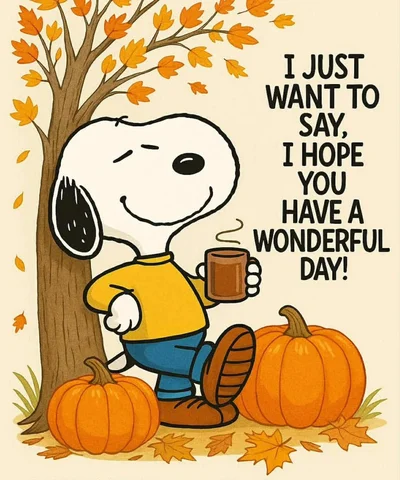 Good morning…have a wonderful Wednesday!
🍁🍂
Join me later today from 4-5 pm ET