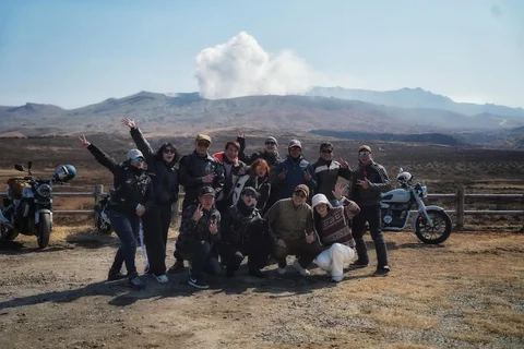 Japan motorcycle trip with brothers and sisters
