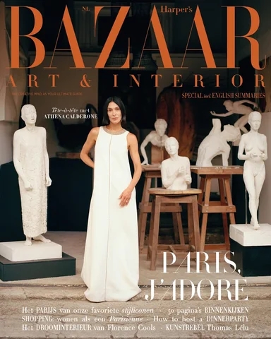 Athena Calderone, founder of lifestyle brand @eyeswoon, graces the cover of Harp