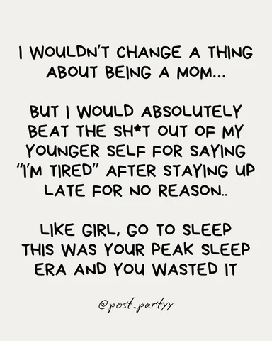 The audacity I had being tired for no reason 😂

Tag a #mom #mother #parent 

Fo