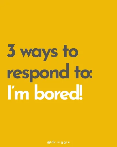 Many ways to respond, but here are 3 options that all involve helping your child