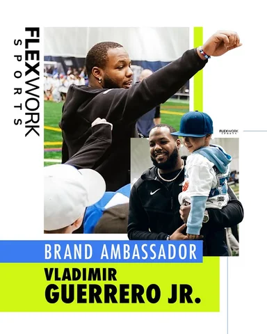 We are proud to welcome Vladimir Guerrero Jr. as our first-ever #FlexWorkSports 