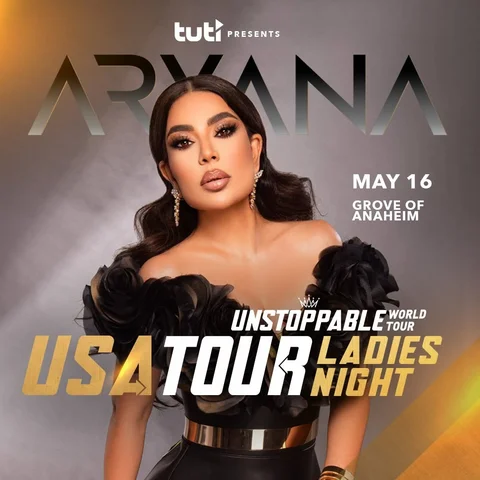 JUST ANNOUNCED: @aryanasayeed is headed to Grove of Anaheim on May 16! 
 
🎟️ Ti