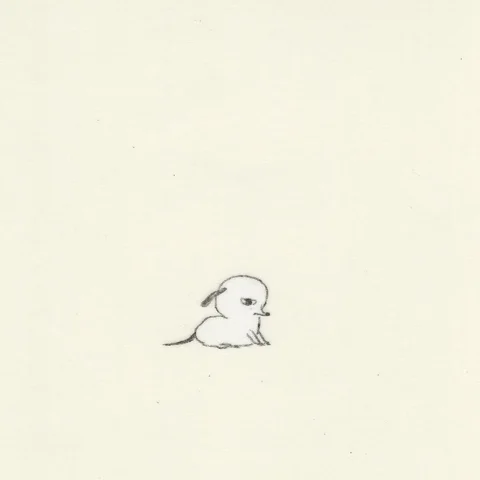 1 small, tired puppy