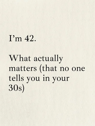 42 years in… and still learning every single day.

Save this. You won’t need it…