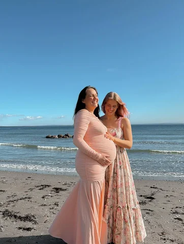 Turning 35 weeks pregnant this week & celebrated with a little @ home photoshoot