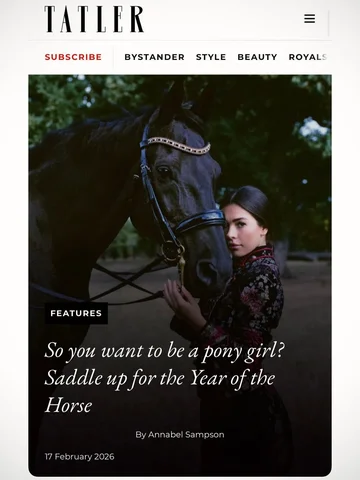 An honour to appear in @tatlermagazine again in their recent feature on ’how to 