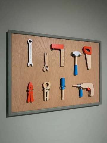 I’ve had many different tool walls throughout my life. This one has to be the be