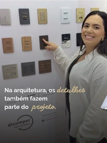Na arquitetura, os detalhes também fazem parte do projeto.
A linha Novara da @di