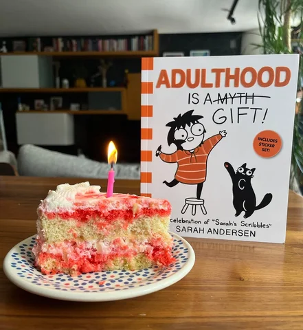 IT'S HEEEERE! "Adulthood is a Gift" is finally out TODAY! Let's celebrate! 
I'm 
