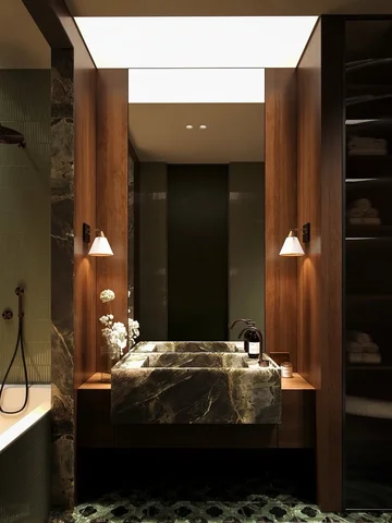 We love vanities that look and feel like a mood … Particularly liking the shapes