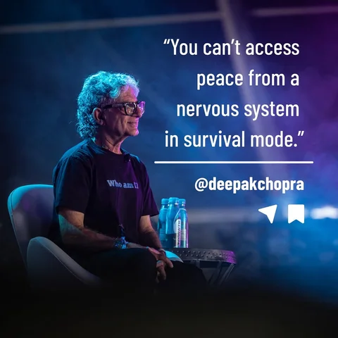 You can’t access peace from a nervous system in survival mode.

Join me live as 