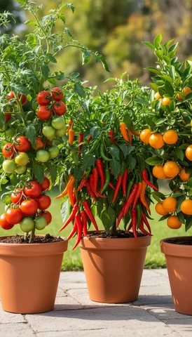 How to grow tomatoes chili and orange in pot #viralreels #banana #reel #gardenin